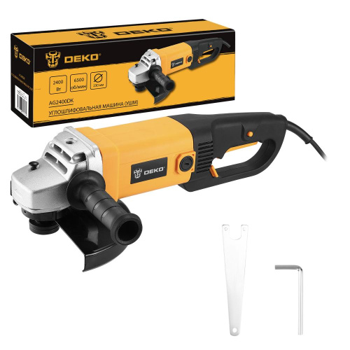 Углошлифовальная машина (УШМ) DEKO AG2400DK, 230мм, 2400 Вт по ценам производителя в Воронеже с доставкой по всей России