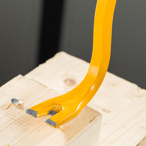 Лом-гвоздодер, 450 мм, шестигранный 16 мм, окрашенный, сталь 65 Denzel по ценам производителя в Воронеже с доставкой по всей России