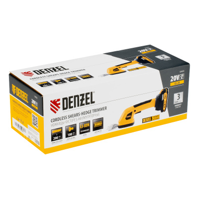 Ножницы-кусторез аккумуляторные GS-20, Li-Ion, 20 В Denzel по ценам производителя в Воронеже с доставкой по всей России