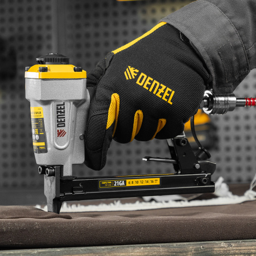 Степлер пневматический PS8016 для прямоугольных скоб 21GA от 6 до 16 мм Denzel по ценам производителя в Воронеже с доставкой по всей России