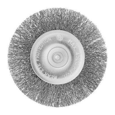 Щетка для дрели 100 мм, плоская со шпилькой, витая проволока Сибртех по ценам производителя в Воронеже с доставкой по всей России