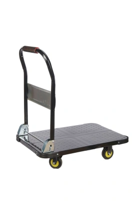 Тележка платформенная 600 кг TOR PH600 (720х470) со складной ручкой (пластиковые колеса 100 мм) по ценам производителя в Воронеже с доставкой по всей России