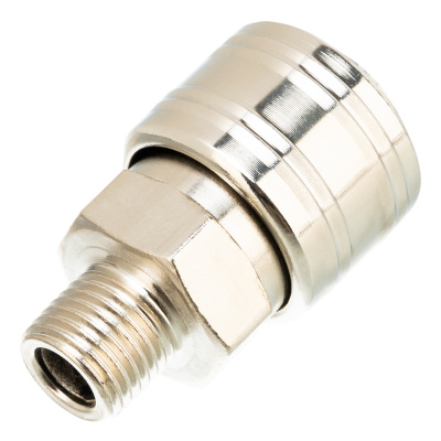 Муфта универсальная быстросъемная ("мама") 1/4, внешняя резьба, 2 шт, Stels по ценам производителя в Воронеже с доставкой по всей России