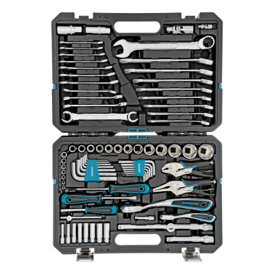 Набор инструментов, 1/4", 1/2", CrV, 120 зубьев, 78 предметов Gross по ценам производителя в Воронеже с доставкой по всей России