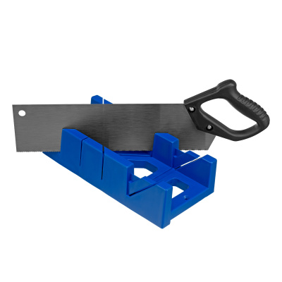 Стусло пластиковое, синее, 4 угла для запила, пила 350 мм Сибртех по ценам производителя в Воронеже с доставкой по всей России