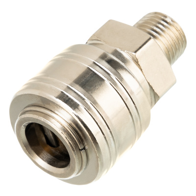 Муфта универсальная быстросъемная ("мама") 1/4, внешняя резьба, 2 шт, Stels по ценам производителя в Воронеже с доставкой по всей России