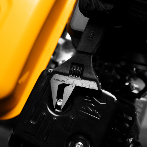 Ключ разводной, 200 мм, CrV, тонкие губки, защитные насадки Gross по ценам производителя в Воронеже с доставкой по всей России