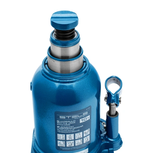 Домкрат гидравлический бутылочный телескопический, 10 т, подъем 180-430 мм Stels по ценам производителя в Воронеже с доставкой по всей России