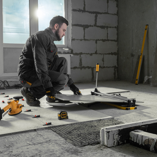 Плиткорез 600х14мм, цельнометал. напр., каретка на подш., стальная станина, рукоятка-пенал Denzel по ценам производителя в Воронеже с доставкой по всей России