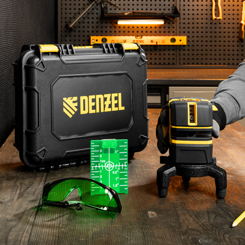 Лазерный уровень LX 06 Green, 30 м, 520 нм, аккумулятор Li 5200 mAh, резьба 5/8" Denzel по ценам производителя в Воронеже с доставкой по всей России