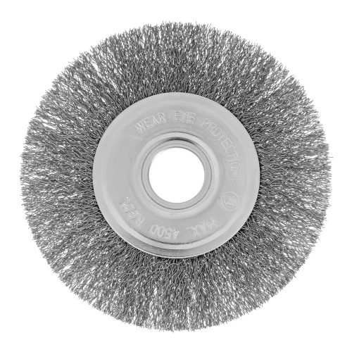 Щетка для УШМ, 125 мм, посадка 22.2 мм, плоская, витая проволока Сибртех по ценам производителя в Воронеже с доставкой по всей России
