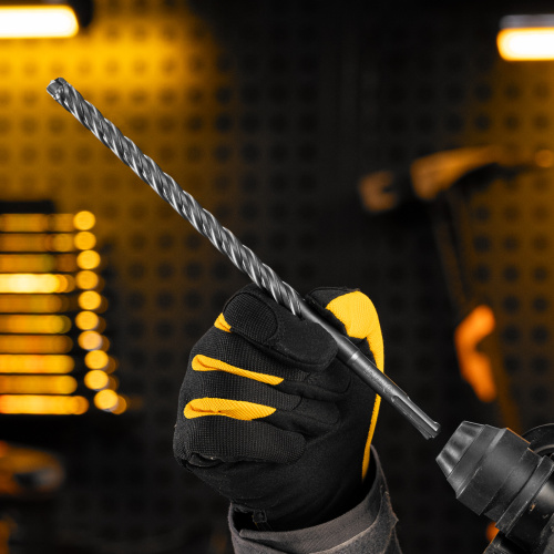 Бур по бетону, цельная крестовая пластина, 12x265 мм, SDS PLUS Denzel по ценам производителя в Воронеже с доставкой по всей России