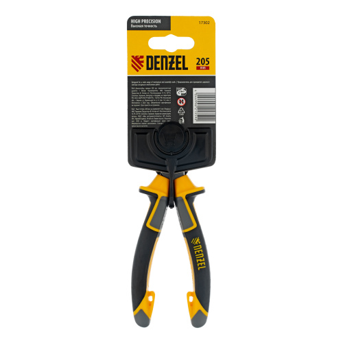 Длинногубцы прямые 205 мм, трехкомпонентные рукоятки Denzel по ценам производителя в Воронеже с доставкой по всей России