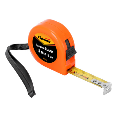 Рулетка Classic,3 м х 16 мм,пластиковый корпус Sparta по ценам производителя в Воронеже с доставкой по всей России