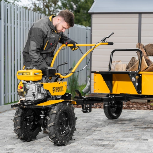 Мотоблок DPT-170S, 7 л.с., ремен.сцеп, фрез 3х4, ШОМ, передачи 2В/1Н Denzel по ценам производителя в Воронеже с доставкой по всей России