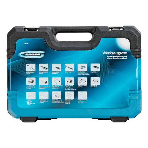 Набор инструментов, 1/4", 1/2", CrV, 120 зубьев, 76 предметов Gross по ценам производителя в Воронеже с доставкой по всей России