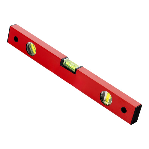 Уровень алюминиевый, 400 мм, 3 глазка, красный, линейка Matrix по ценам производителя в Воронеже с доставкой по всей России