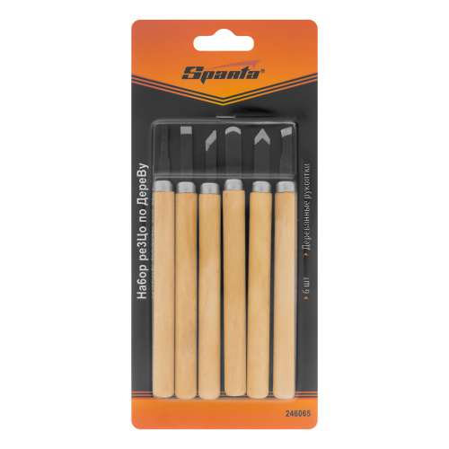 Набор резцов по дереву, 6 шт, Sparta по ценам производителя в Воронеже с доставкой по всей России