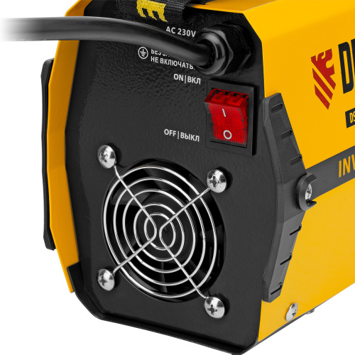 Аппарат инверторный дуговой сварки DS-230 Compact, 230 А, ПВ 70%, диаметр электрода 1.6-5 мм Denzel по ценам производителя в Воронеже с доставкой по всей России