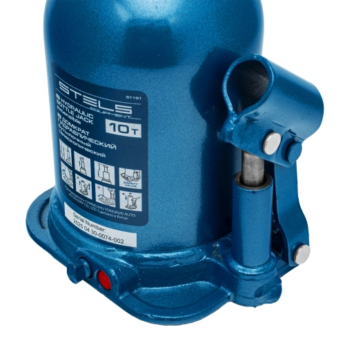 Домкрат гидравлический бутылочный телескопический, 10 т, подъем 180-430 мм Stels по ценам производителя в Воронеже с доставкой по всей России