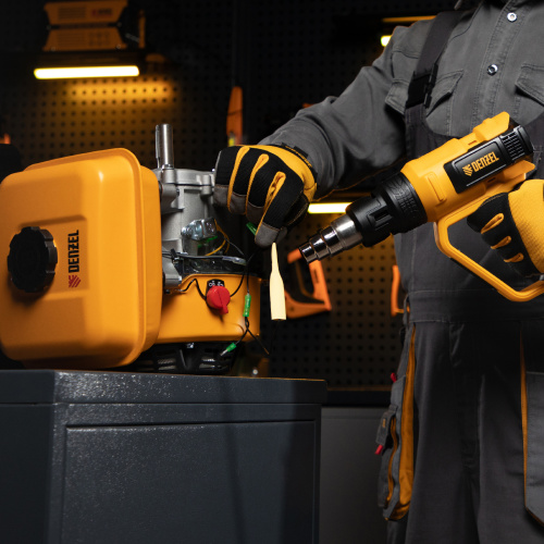 Фен технический HG-2000E, 2000 Вт, 2 режима, LCD дисплей Denzel по ценам производителя в Воронеже с доставкой по всей России