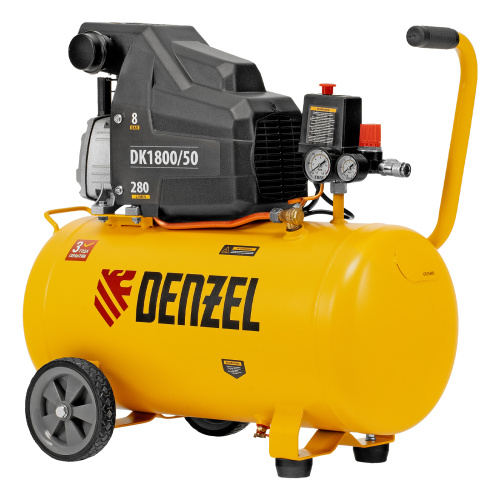 Компрессор воздушный DK1800/50, Х-PRO 1.8 кВт, 280л/мин, 50л Denzel по ценам производителя в Воронеже с доставкой по всей России