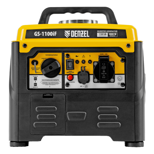 Генератор инверторный GS-1100iF, 1,1 кВт, 230 В, ручной старт DENZEL по ценам производителя в Воронеже с доставкой по всей России