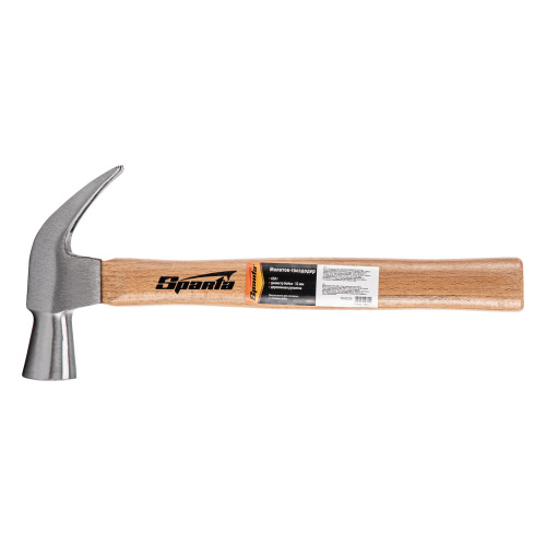 Молоток-гвоздодер, 650 г, боек 32 мм, деревянная рукоятка Sparta по ценам производителя в Воронеже с доставкой по всей России