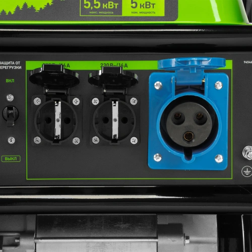 Генератор бензиновый БС-6500, 5.5 кВт, 230В, четырехтактный, 25 л, ручной стартер Сибртех по ценам производителя в Воронеже с доставкой по всей России