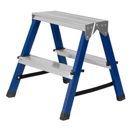 Стремянка двусторонняя 2 ступени, стальная, Сибртех по ценам производителя в Воронеже с доставкой по всей России