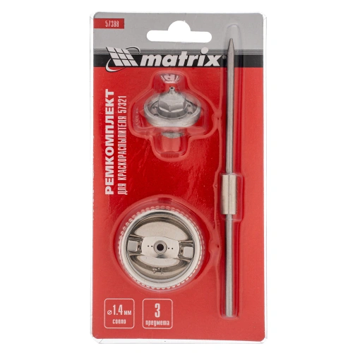 Комплект для краскораспылителя 57321 : сопло 1,4 мм, игла, форсунка Matrix по ценам производителя в Воронеже с доставкой по всей России