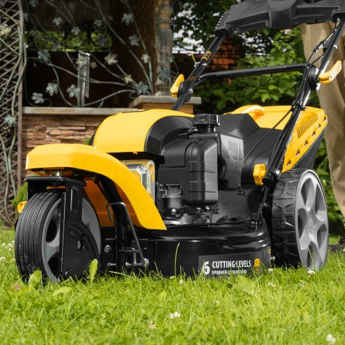 Бензиновая газонокосилка GLT-460SP-T, Trike 149 см3, 46 см, привод, панель, 60л Denzel по ценам производителя в Воронеже с доставкой по всей России