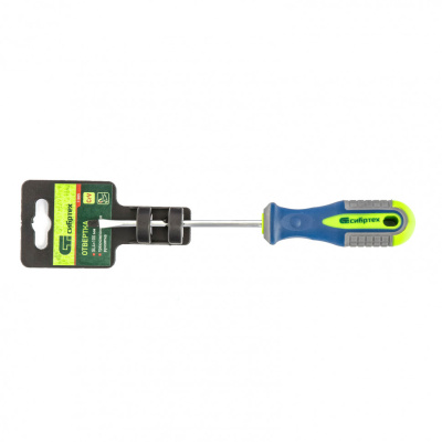 Отвертка, SL4 х 100 мм, CrV, трехкомпонентная рукоятка Сибртех по ценам производителя в Воронеже с доставкой по всей России