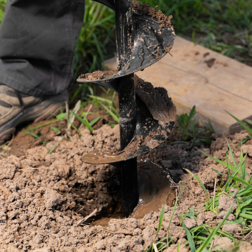 Шнек для грунта ER-150, диаметр 150 мм, длина 800 мм,соединение 20 мм, съемный нож Denzel по ценам производителя в Воронеже с доставкой по всей России