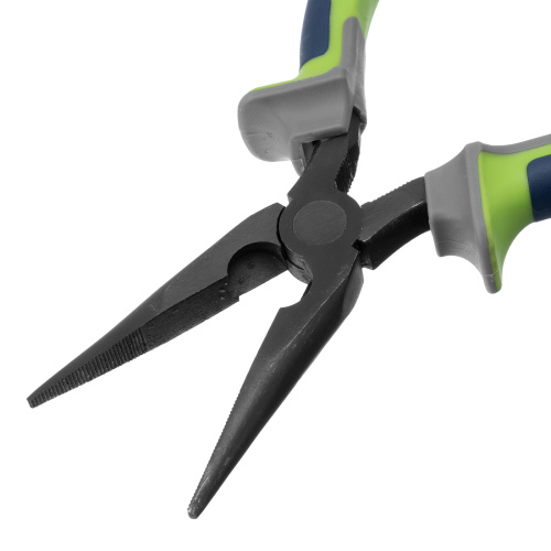 Длинногубцы прямые 180 мм, фосфатирование, трехкомпонентные рукоятки Сибртех по ценам производителя в Воронеже с доставкой по всей России