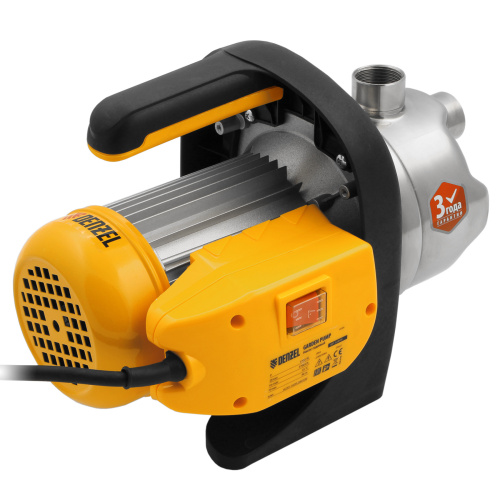 Садовый поверхностный насос GP1200Х, 1200 Вт, 3700 л/ч, подъем 46 м, нержавейка Denzel по ценам производителя в Воронеже с доставкой по всей России