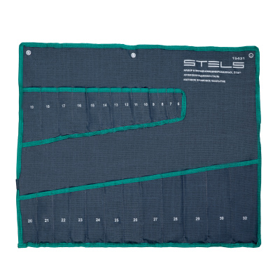 Набор ключей комбинированных 6-32 мм, 26 шт, CrV, матовый хром Stels по ценам производителя в Воронеже с доставкой по всей России