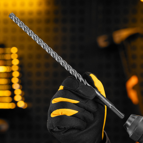 Бур по бетону, цельная крестовая пластина, 10x265 мм, SDS PLUS Denzel по ценам производителя в Воронеже с доставкой по всей России