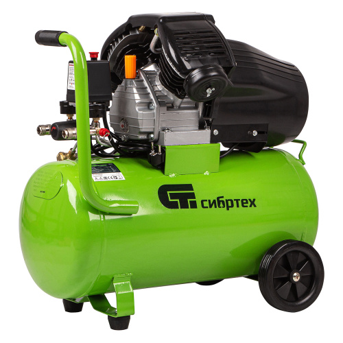 Компрессор воздушный КК-2200/50, 2.2 кВт, 350 л/мин, 50 л, прямой привод, масляный Сибртех по ценам производителя в Воронеже с доставкой по всей России