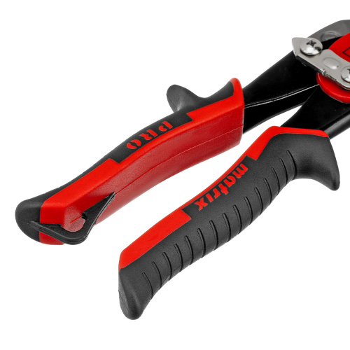 Ножницы по металлу, 250 мм, левый рез, сталь CRMO, двухкомпонентные рукоятки, PRO Matrix по ценам производителя в Воронеже с доставкой по всей России