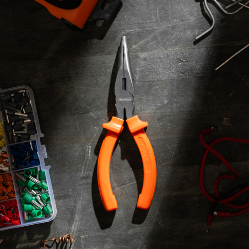 Длинногубцы изогнутые Classic, 160 мм, шлифованные, пластмассовые рукоятки Sparta по ценам производителя в Воронеже с доставкой по всей России