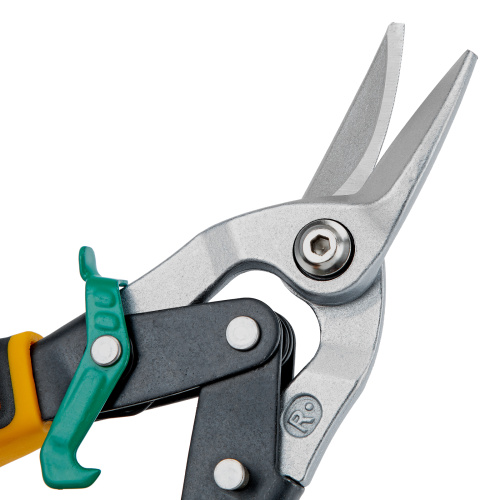 Ножницы по металлу, 270 мм, прямой и правый рез, сталь-СrMo, трехкомпонентные рукоятки Denzel по ценам производителя в Воронеже с доставкой по всей России