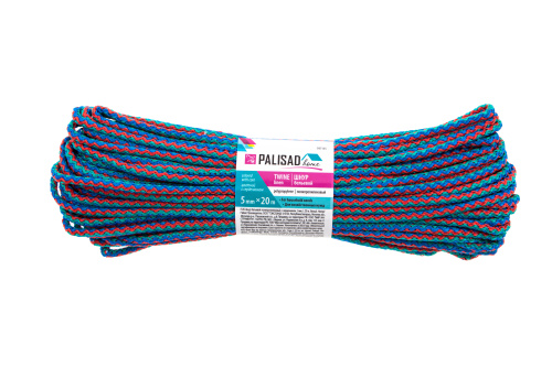 Шнур бельевой полипропиленовый с сердечником, 5 мм L 20 м, цветной, Home Palisad по ценам производителя в Воронеже с доставкой по всей России