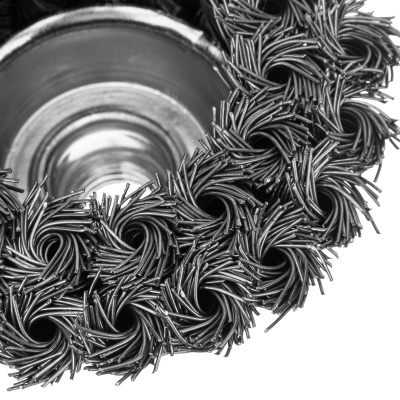 Щетка для УШМ, 75 мм, М14, "чашка", двухрядная, крученая проволока 0.5 мм Matrix по ценам производителя в Воронеже с доставкой по всей России