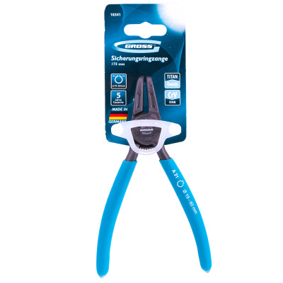 Съемник, 165 мм, для внешних стопорных колец (19-60 мм) изогнутые губки (разжим) Gross по ценам производителя в Воронеже с доставкой по всей России