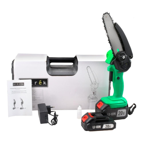Пила цепная аккумуляторная Zitrek GreenSaw 20 Extra power (20В, 4,0Ач Li-ion аккум. 1шт, ЗУ) купить в Москве с доставкой по всей России | ProtosMarket.ru