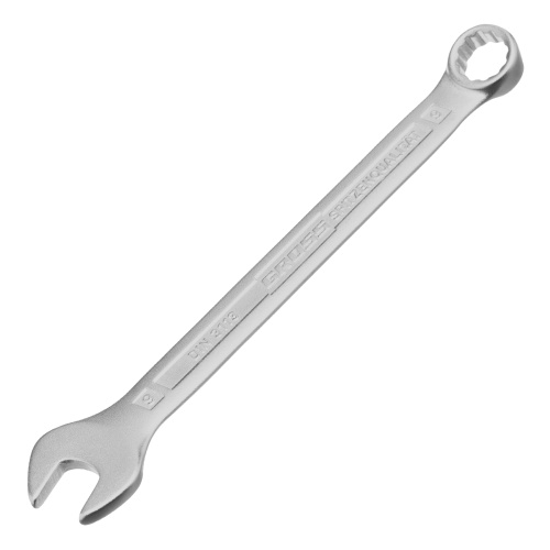 Ключ комбинированный 9 мм, CrV, холодный штамп Gross по ценам производителя в Воронеже с доставкой по всей России