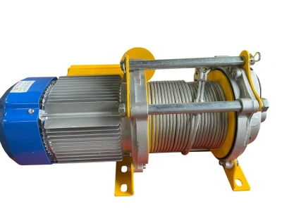 Лебедка электрическая  500/1000кг  50/25м с канатом 220В алюминиевый корпус TOR KCD (TSA) по ценам производителя в Воронеже с доставкой по всей России