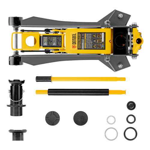 Домкрат гидравлический подкатной, 2/3 т, 98-770 мм, быстрый подъем, низ. подхват, проф, SUV Denzel по ценам производителя в Воронеже с доставкой по всей России
