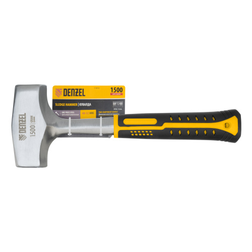 Кувалда 1,5 кг, цельнометаллическая, двухкомпонентная рукоятка Denzel по ценам производителя в Воронеже с доставкой по всей России